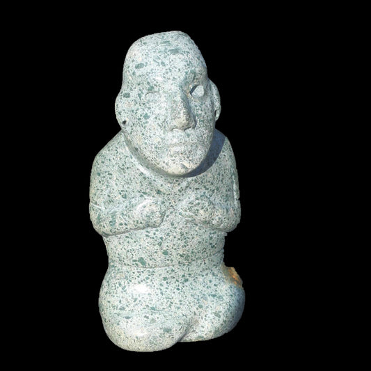 Olmec Seated Jade Figure