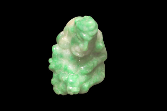 SOLD!  THANK YOU ! Imperial Green Jade Mayan Figure, Late Classic, CA. A.D. 550-950, ex Sotheby's